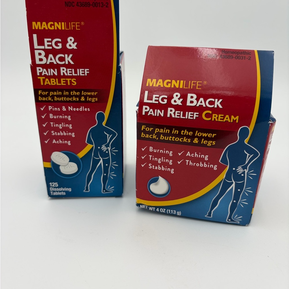 MagniLife Leg & Back Pain Relief bundle Cream